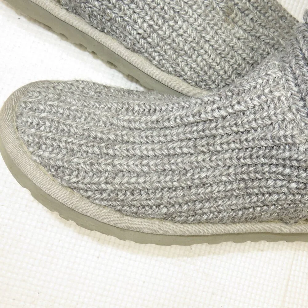 UGG Classic Cardy 5819 Knit Boots Gray Women's Size 7 - Picture 6 of 13